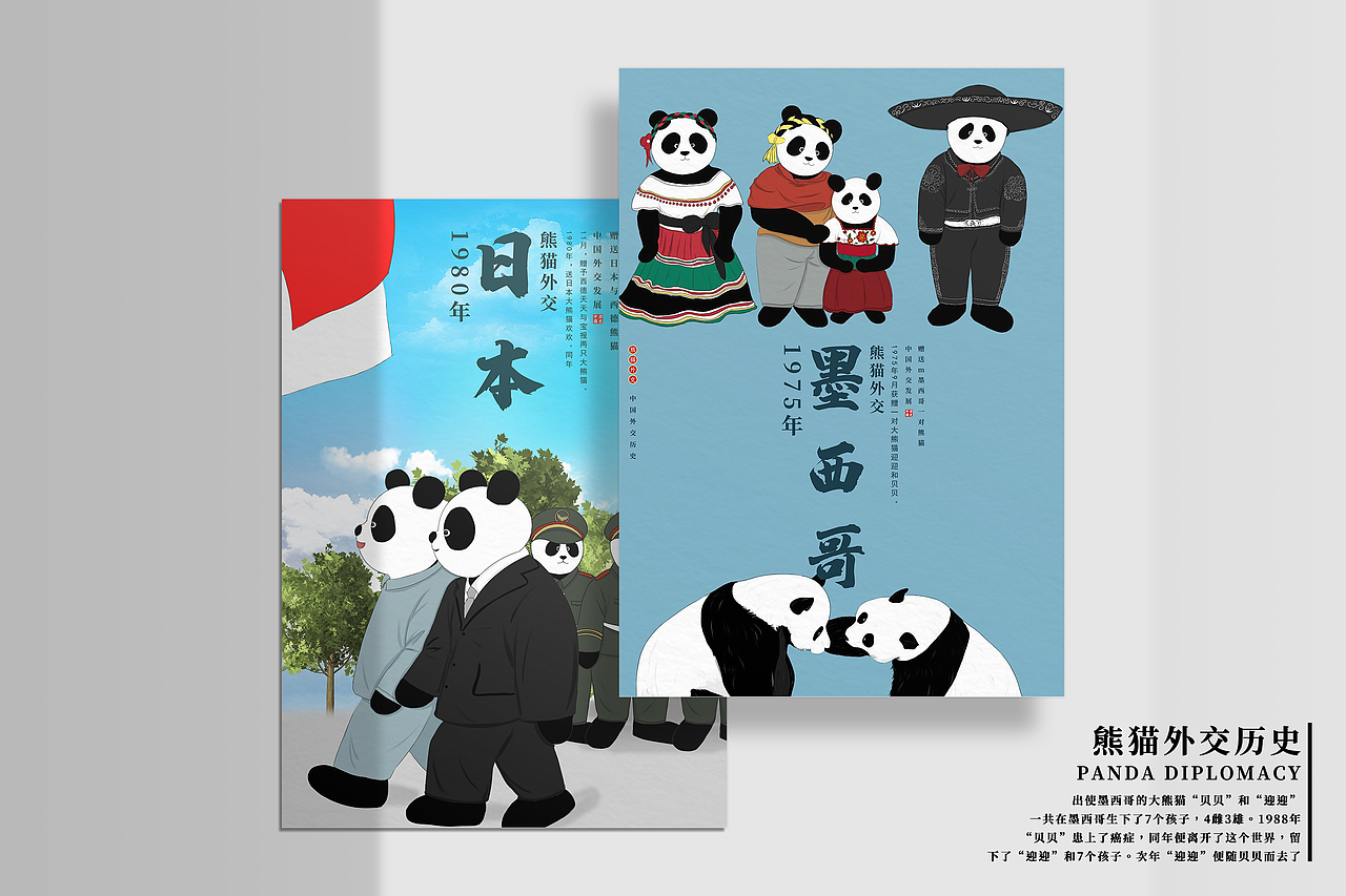 熊猫外交历史（图ZMjk5Mzg3MTA0） - 海报 - 站酷设计师Z14376229原创素材 - 站酷ZCOOL