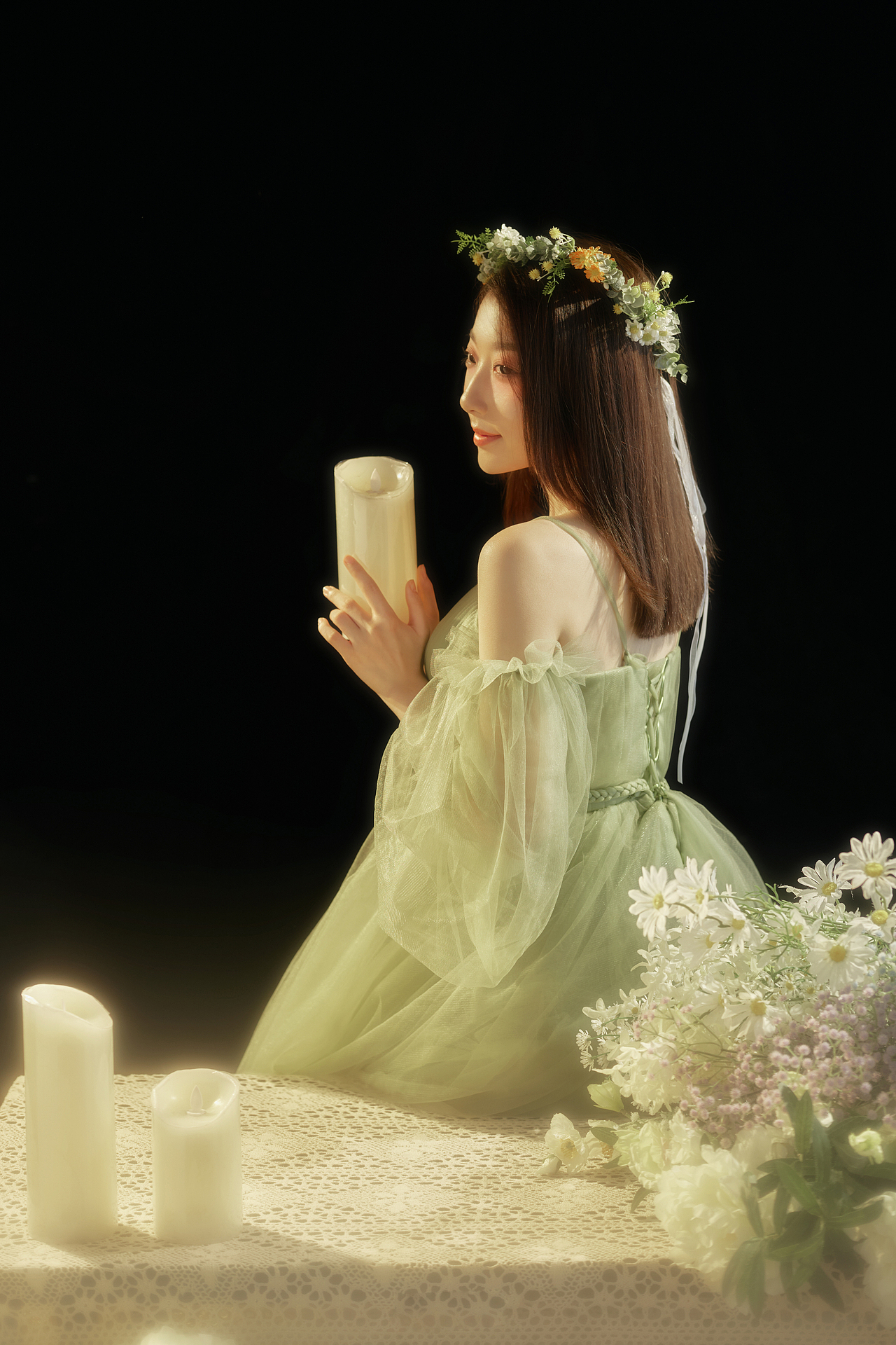 创意优雅的轻法式少女写真，充满绿意的镜头（图ZMzE0MzcxNzYw） - 时尚/艺术摄影 - 站酷设计师遇见YUJIAN原创素材 - 站酷ZCOOL