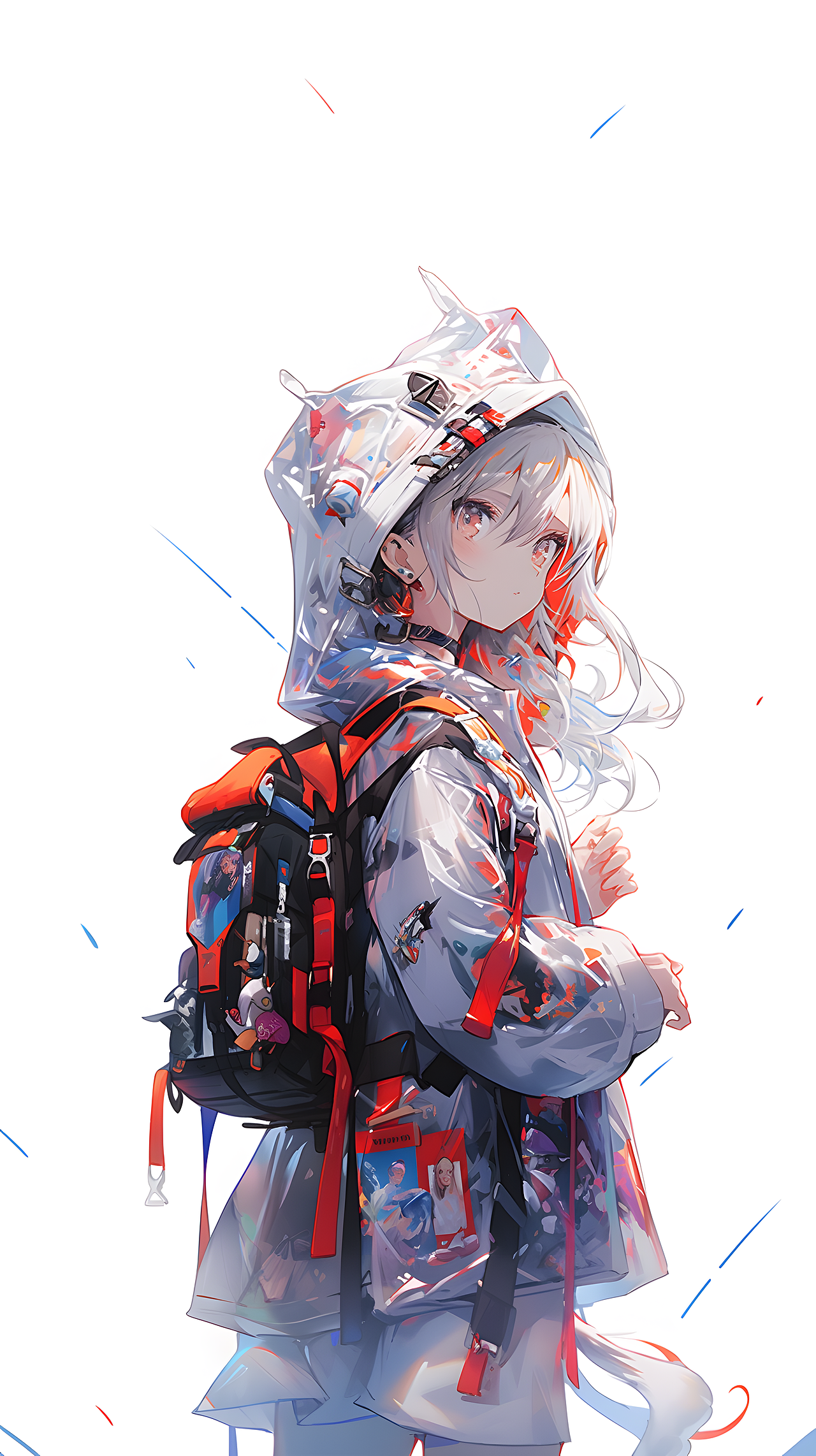 Midjourney的Niji5生成的二次元少女