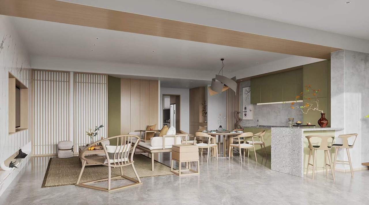 新中式风格给人以一种舒适的居住体验