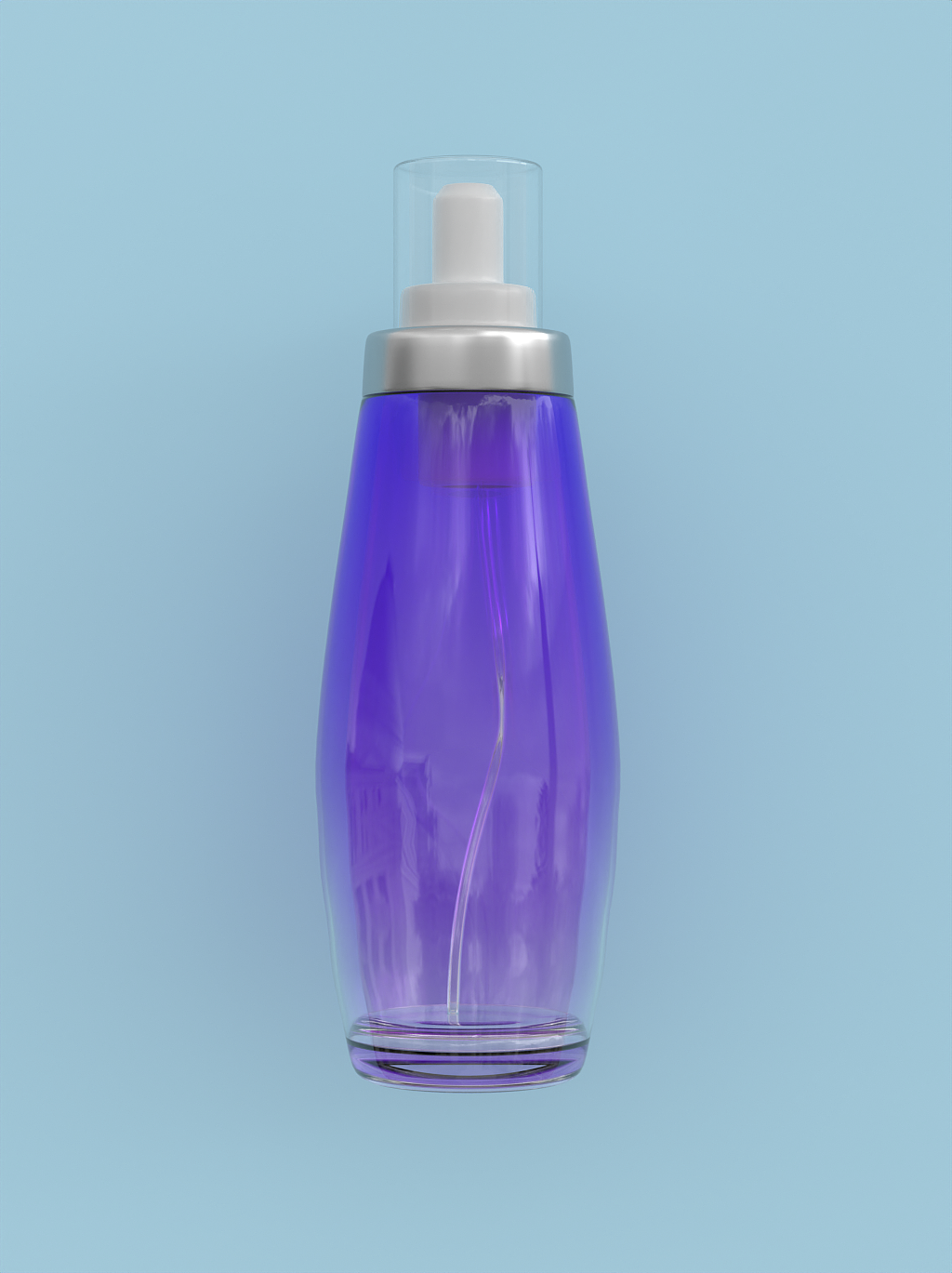 啫喱定发水三维建模