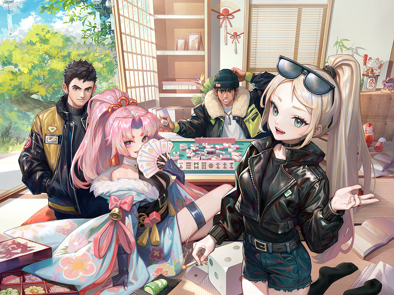 给海外NFT项目《Mahjong Met》擼的官网图