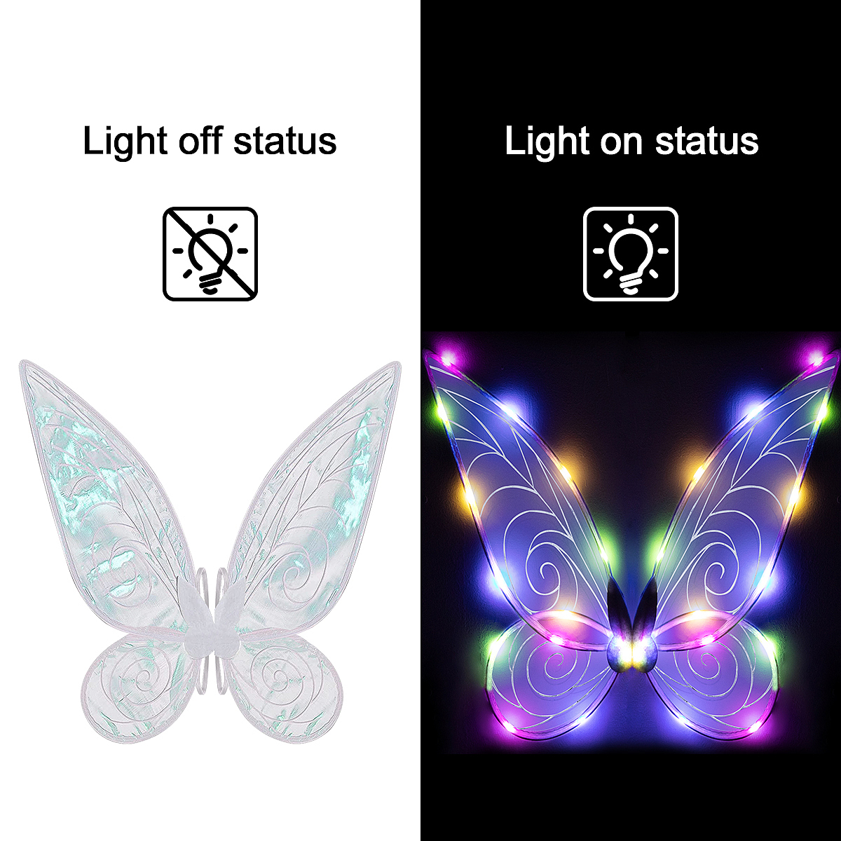 LED带灯蝴蝶翅膀 亚马逊主图 A+ 视频