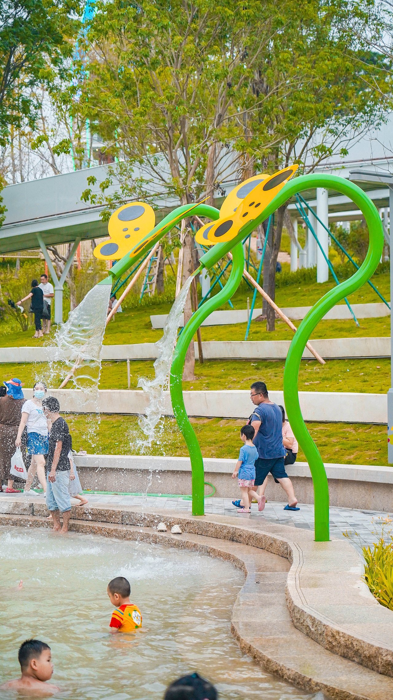 快乐水世界,佛山桂城儿童公园之浅水池游乐设计