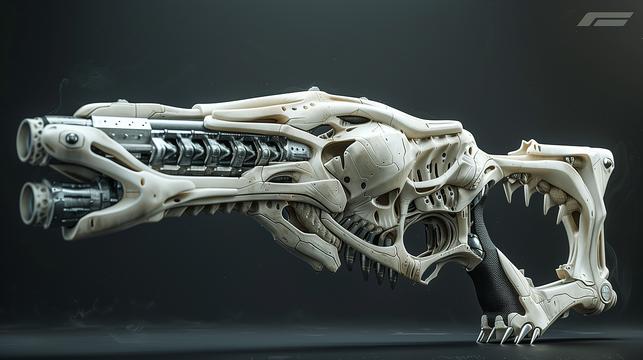 3D科幻武器概念-有机风