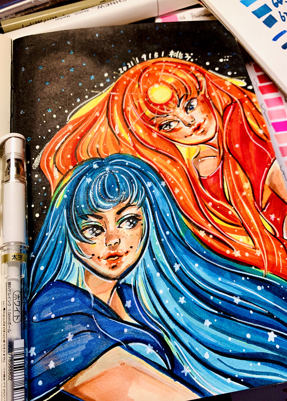 马克笔手绘插画31