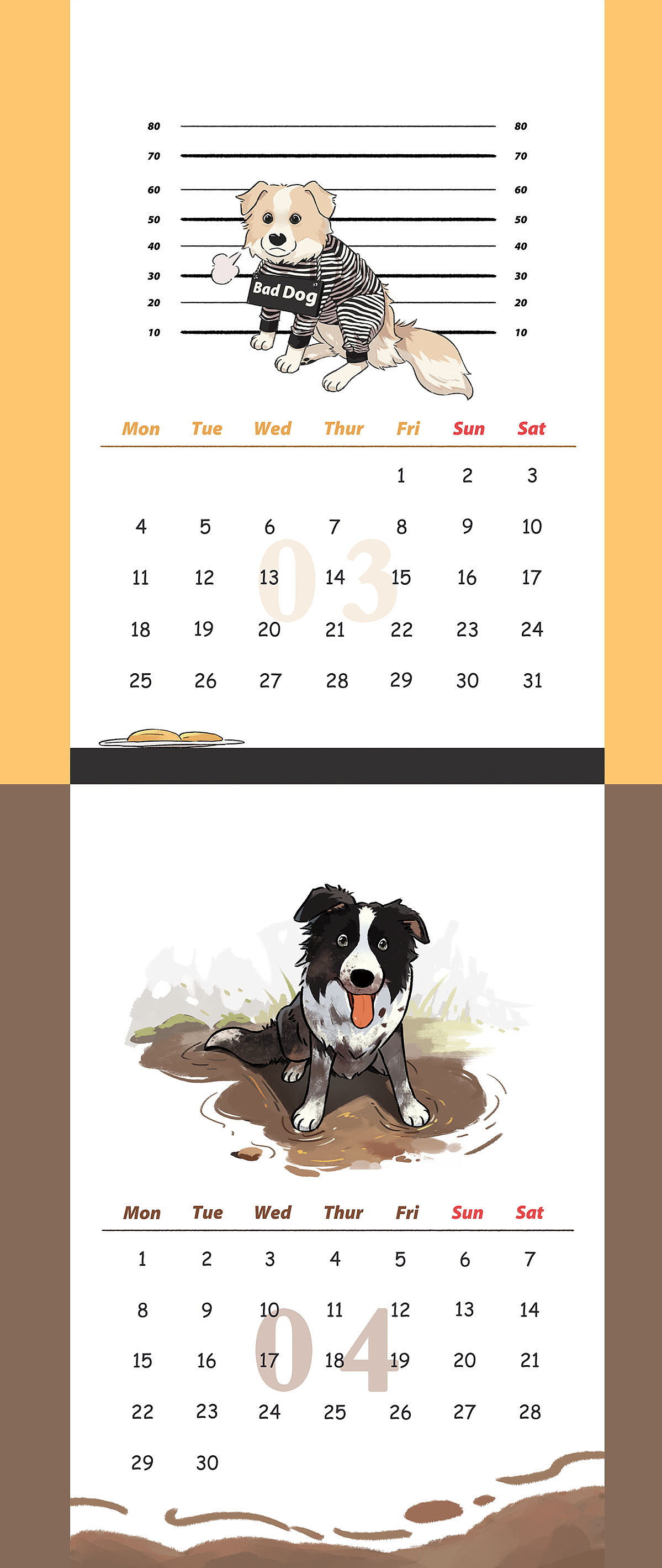 2024自制日历：圆圆的好朋友们（图ZMzYxMDcxMTYw） - 创作习作 - 站酷设计师公子无状态原创素材 - 站酷ZCOOL