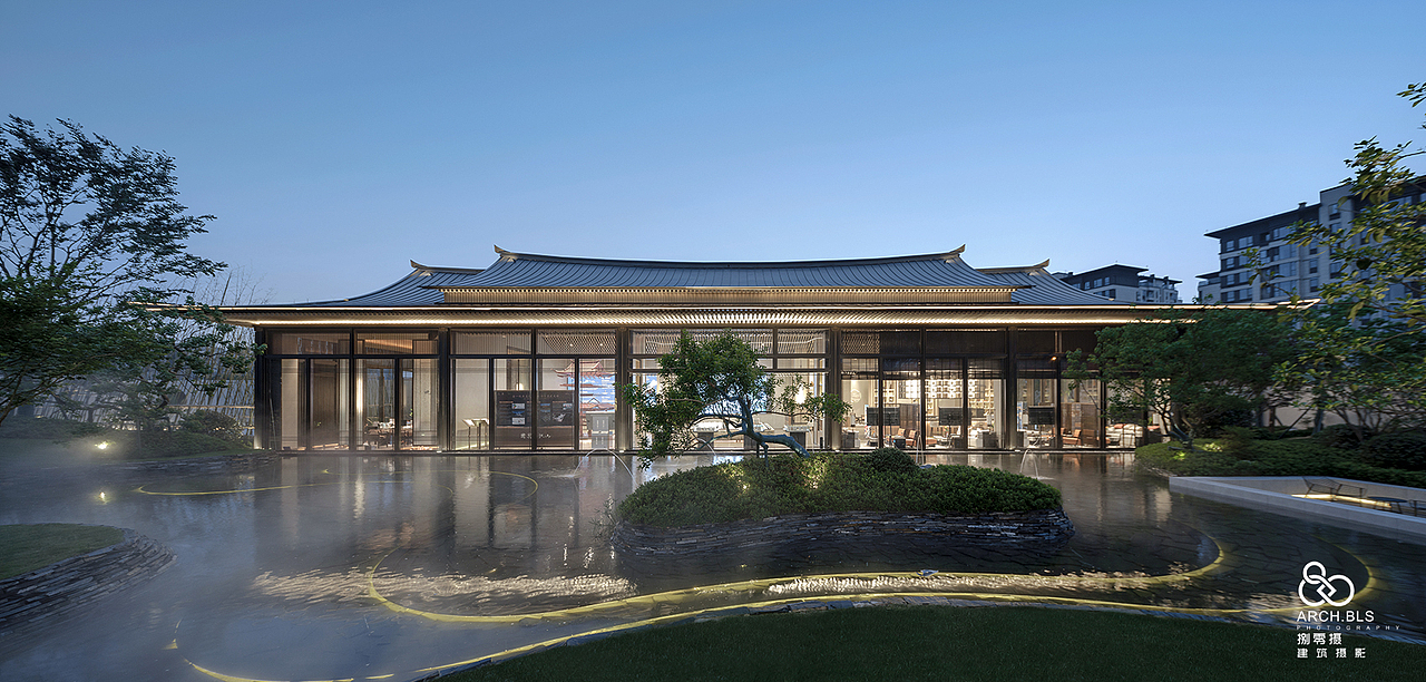 蜀园宋韵丨成都交投电建 · 国宾江山,景观摄影（图ZMzM4NzAyOTUy） - 环境/建筑摄影 - 站酷设计师建筑空间摄影镇东原创素材 - 站酷ZCOOL
