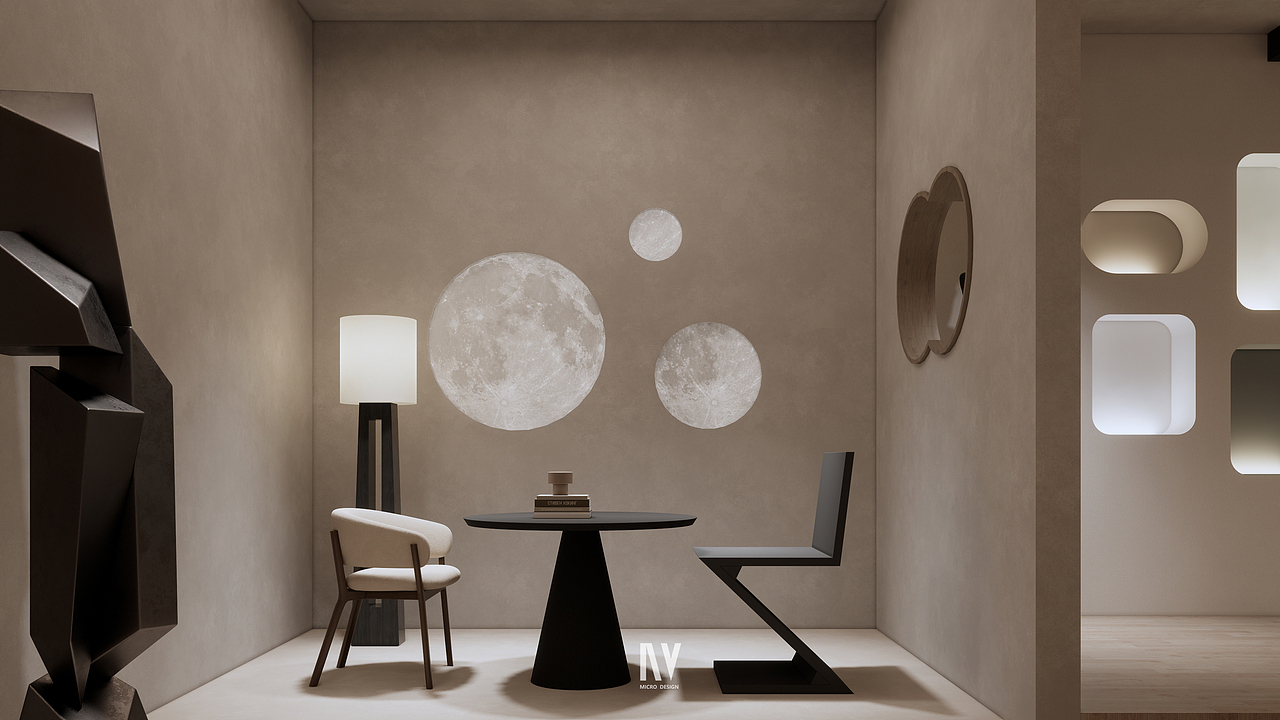 质朴的涂料展厅设计（图ZMzU4NzY4NDgw） - 商业空间设计 - 站酷设计师HEART方寸之间原创素材 - 站酷ZCOOL