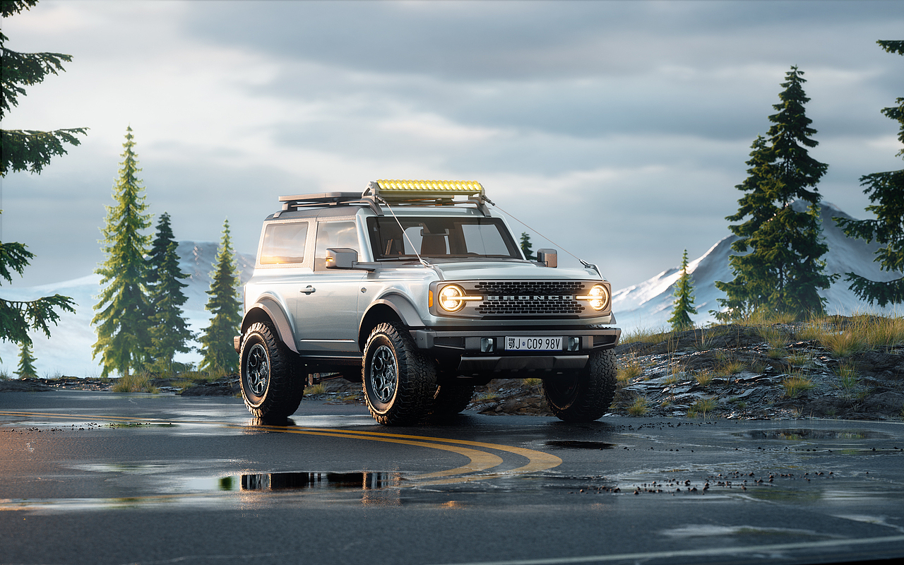 Ford Bronco CGI 福特烈马 硬派SUV 户外场景渲染(图ZMzQxNzgzODQw) - 机械/交通 - 站酷设计师程弎益原创素材 - 站酷ZCOOL