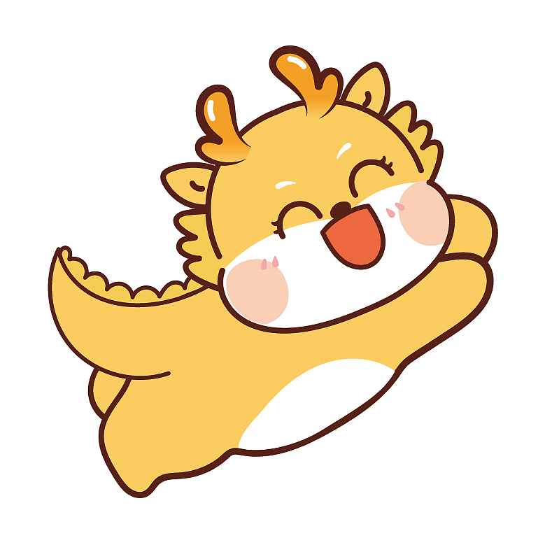 龙卡通图片 小飞龙龙年插画（图ZMzQ4MDI2OTky） - 商业插画 - 站酷设计师阿茹生肖IP原创素材 - 站酷ZCOOL