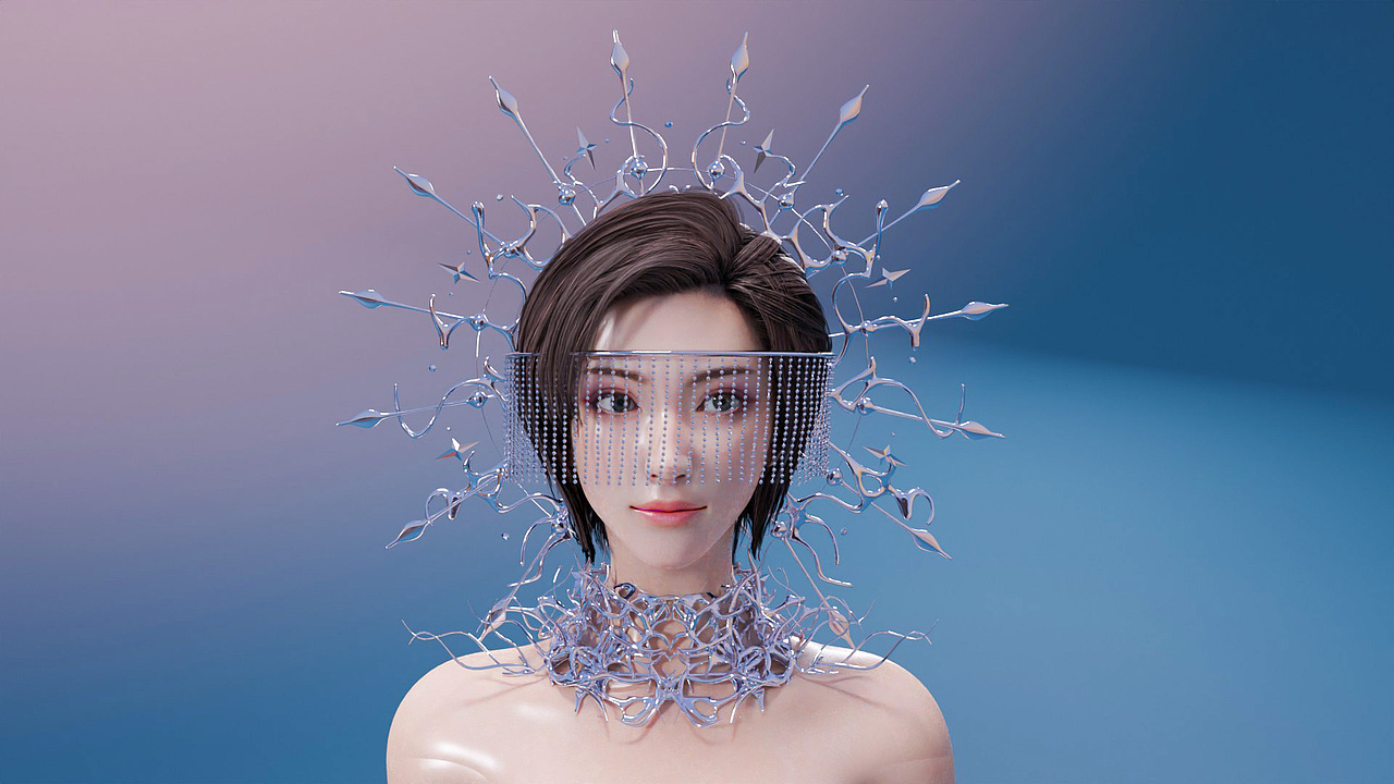 虚拟面饰 虚拟时尚设计作品分享（图ZMzMxNDcyNTg0） - 其他三维 - 站酷设计师绘有梦原创素材 - 站酷ZCOOL