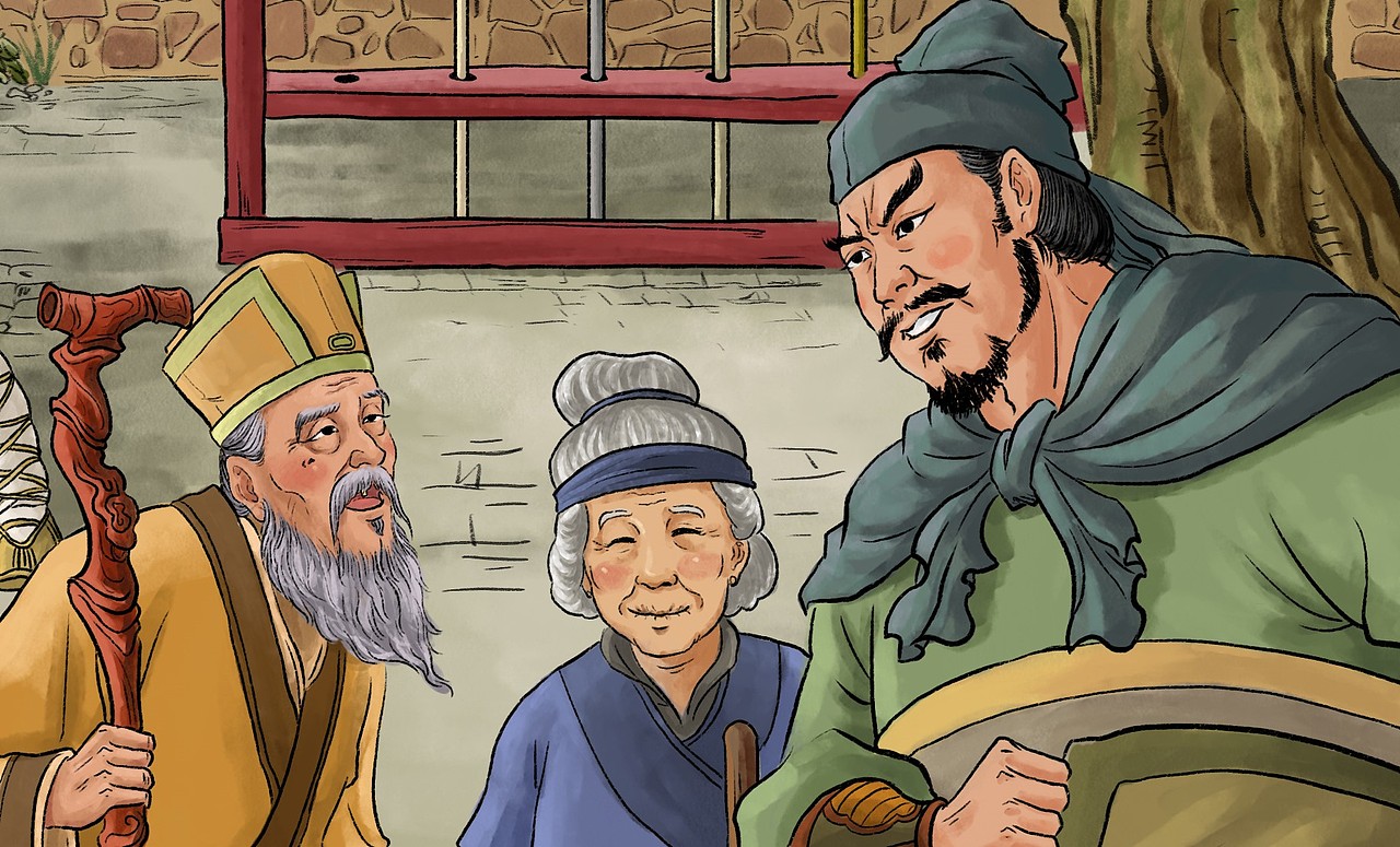 水浒故事002——王教头私走延安府（图ZMzU1MDI3OTgw） - 艺术插画 - 站酷设计师小王的畫原创素材 - 站酷ZCOOL