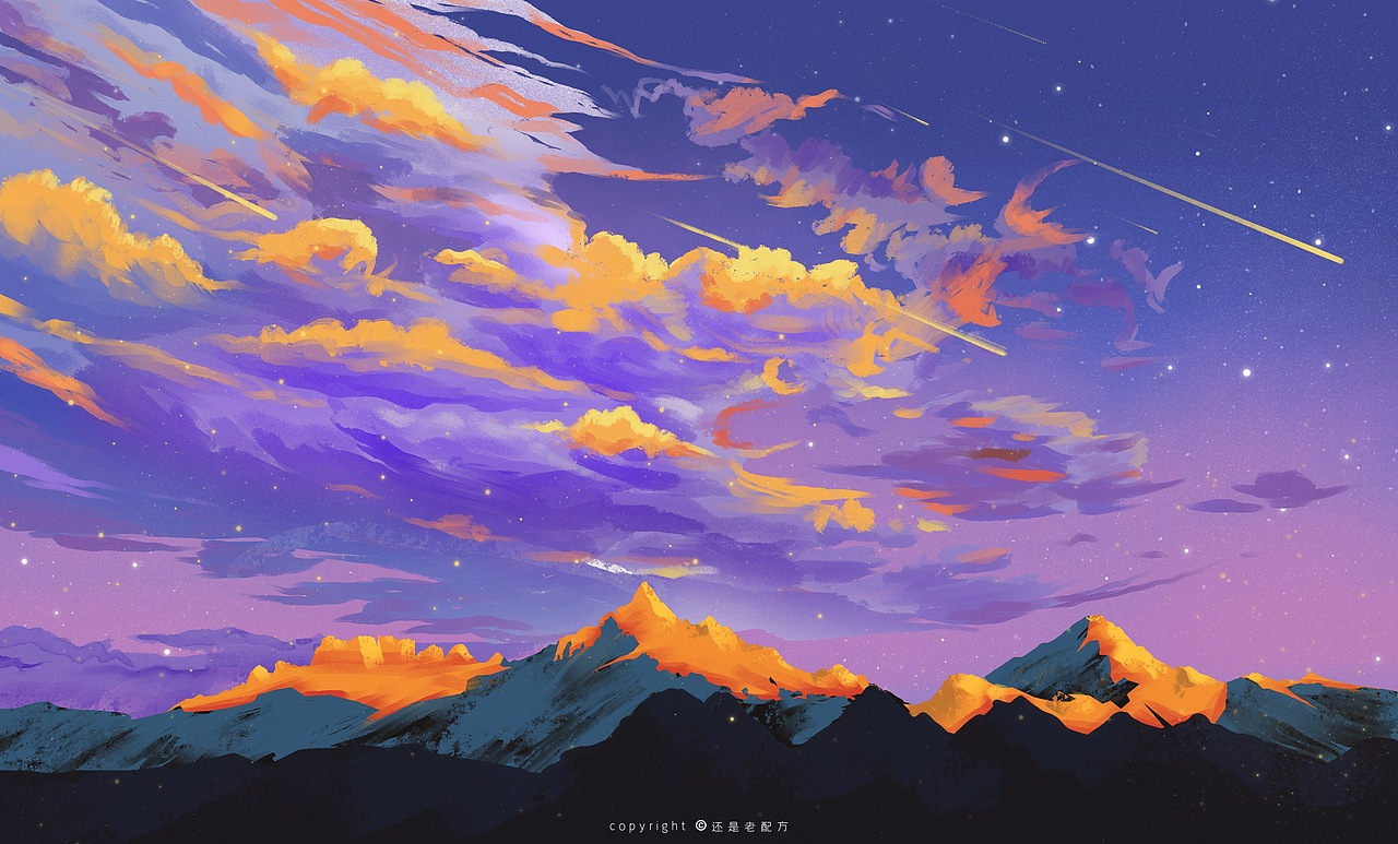 风景插画（图ZMzA2NTU4MzI0） - 创作习作 - 站酷设计师还是老配方原创素材 - 站酷ZCOOL