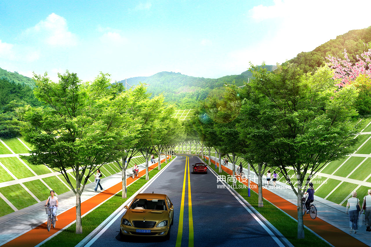 道路街边小品效果图2