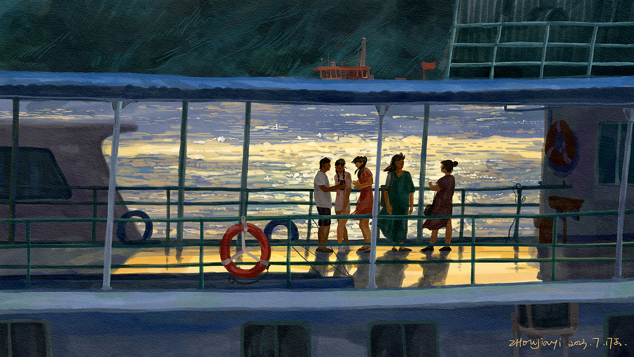 随风集（图ZMzUzMDk3Nzcy） - 艺术插画 - 站酷设计师___ZhouJiayii原创素材 - 站酷ZCOOL