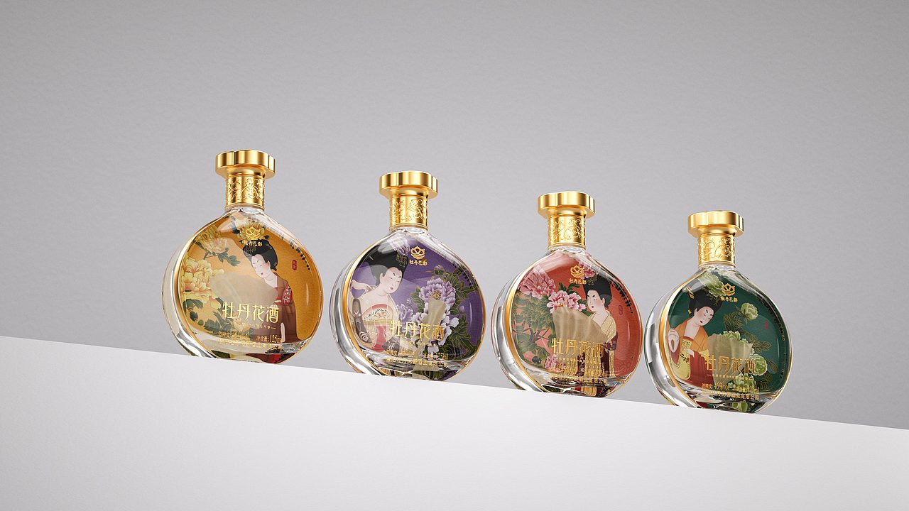 九和创意 | 牡丹花酒