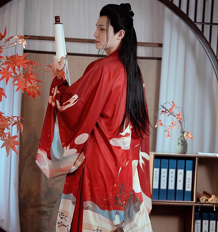 男款漢服設(shè)計 印花（圖ZMzQ5OTU5NjQ0） - 其他服裝 - 站酷設(shè)計師小貓北風吹原創(chuàng)素材 - 站酷ZCOOL