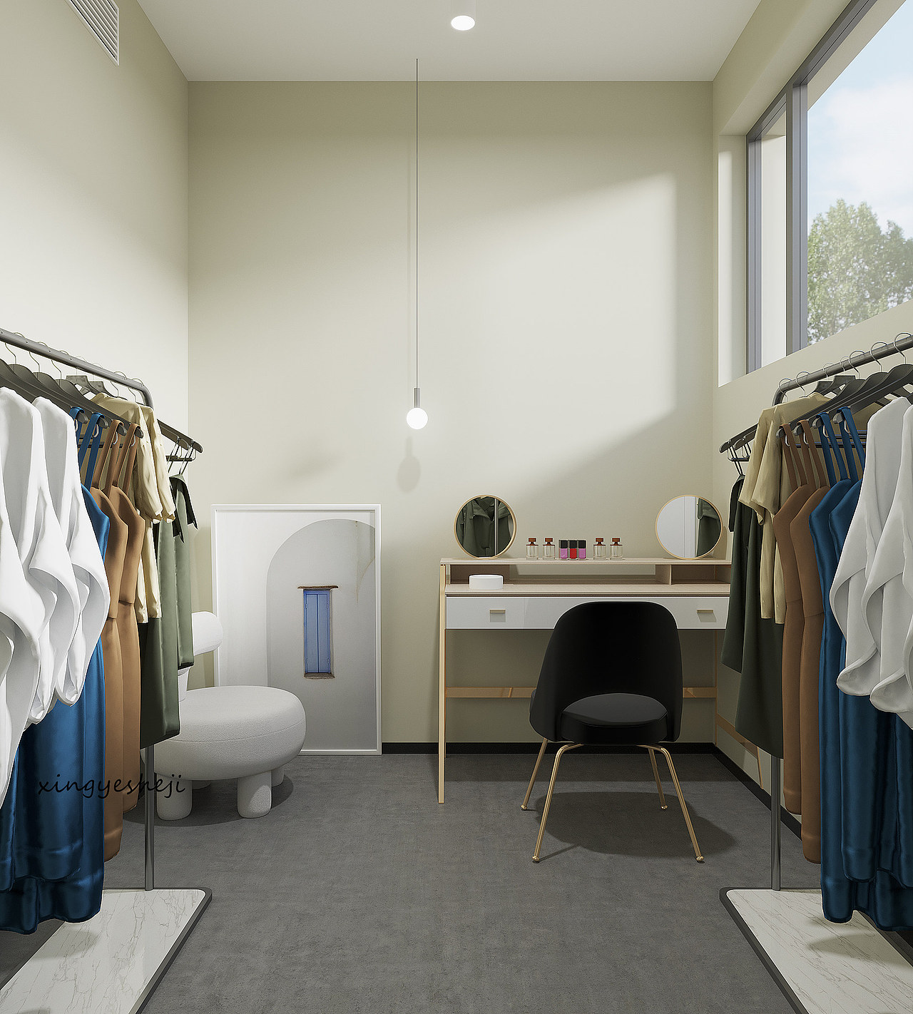 星夜设计--现代极简风美甲美睫店