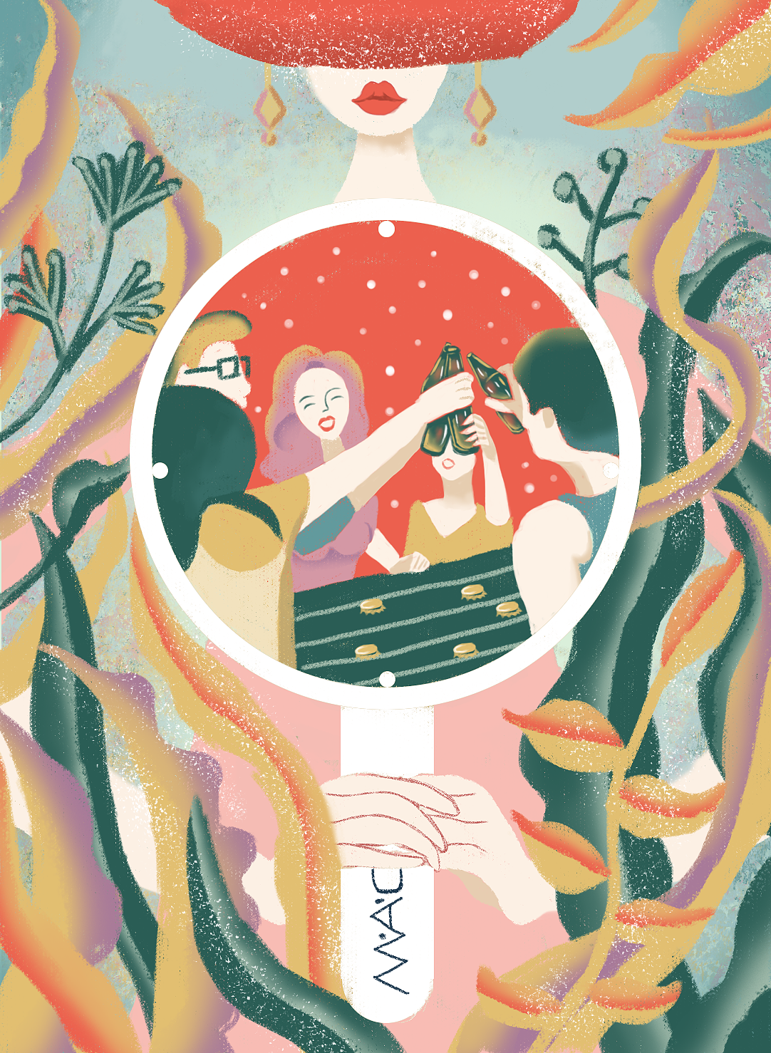 【MAC/魅可黑魔杖】包装开屏页插画