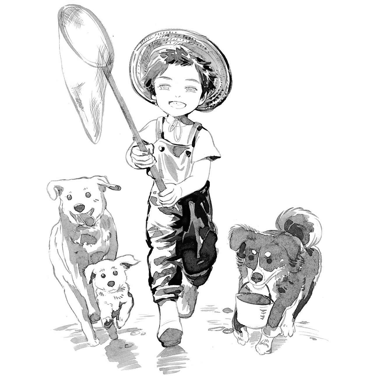 水墨现代风签绘（图ZMzQ2OTM1MzY4） - 艺术插画 - 站酷设计师手绘画师木南原创素材 - 站酷ZCOOL