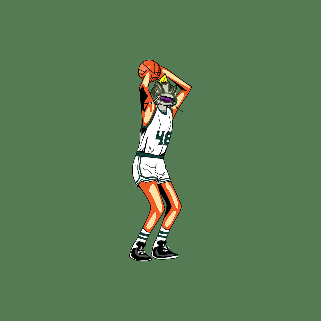 怪兽篮球（图ZMzEyMjMzOTQ0） - 商业插画 - 站酷设计师流浪野猫原创素材 - 站酷ZCOOL