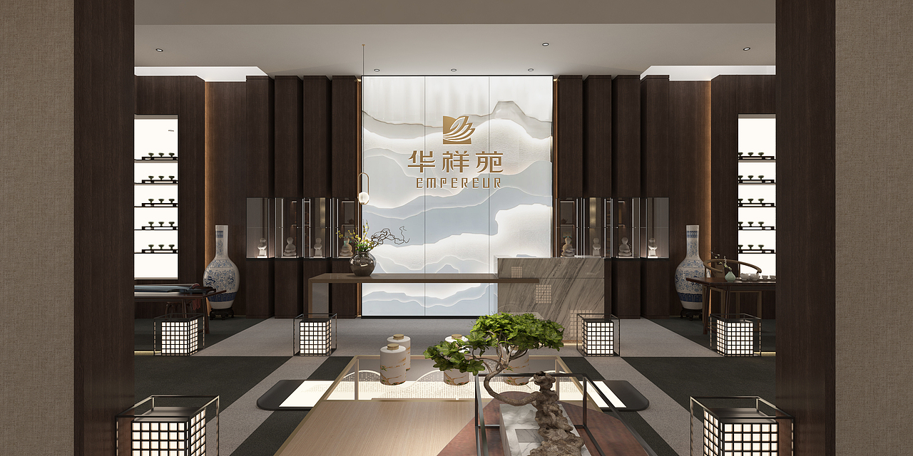 华祥苑会所展厅设计（图ZMzIxNjM3NjUy） - 商业空间设计 - 站酷设计师豆包有猫饼原创素材 - 站酷ZCOOL