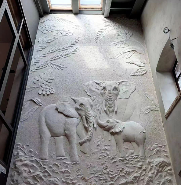 手工墙绘浮雕壁画（图ZMzYwNTc3OTc2） - 其他 - 站酷设计师小鱼儿浮雕壁画原创素材 - 站酷ZCOOL