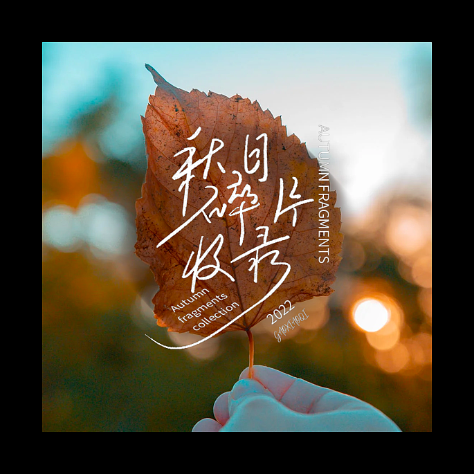 海报版式设计｜秋日碎片收录（图ZMzE0Njc1NDUy） - 字体/字形 - 站酷设计师筱柒_ya原创素材 - 站酷ZCOOL