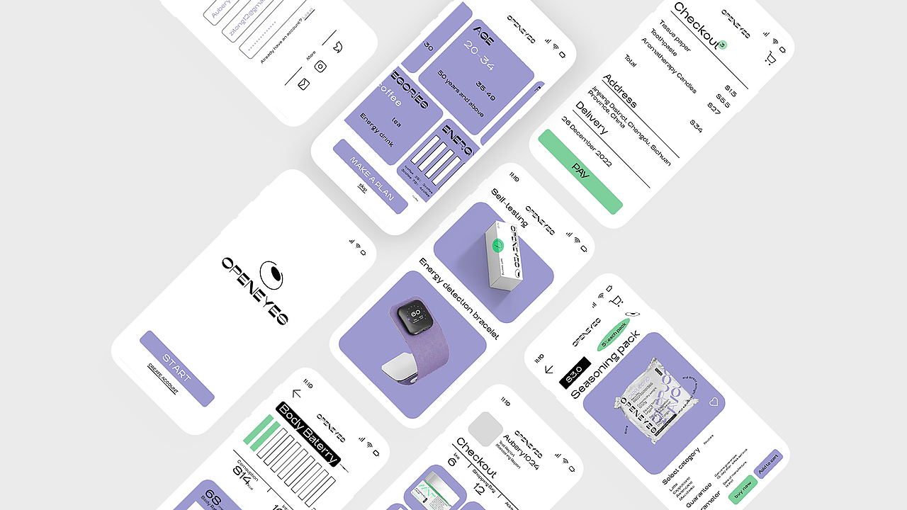 OPEN EYES能量食物咖啡包装UI系列设计（图ZMzM4MTU4Nzcy） - 包装 - 站酷设计师EileenZT原创素材 - 站酷ZCOOL