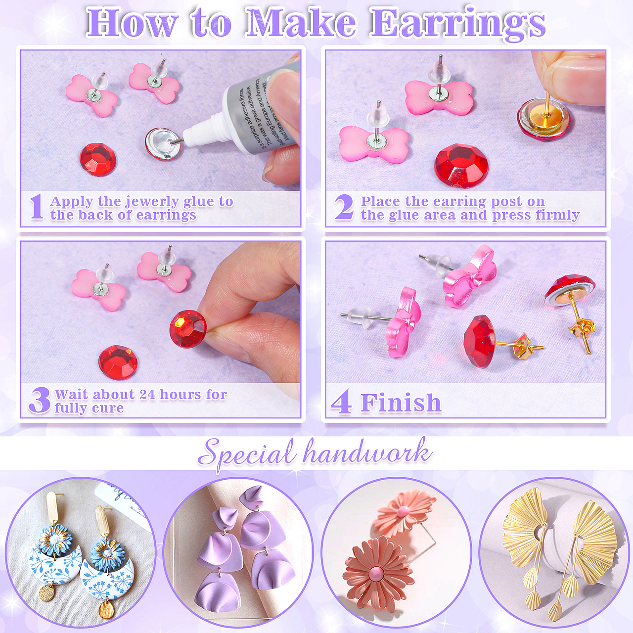 亚马逊主图设计-不锈钢耳饰耳钉-银饰耳饰鼻环舌钉合集