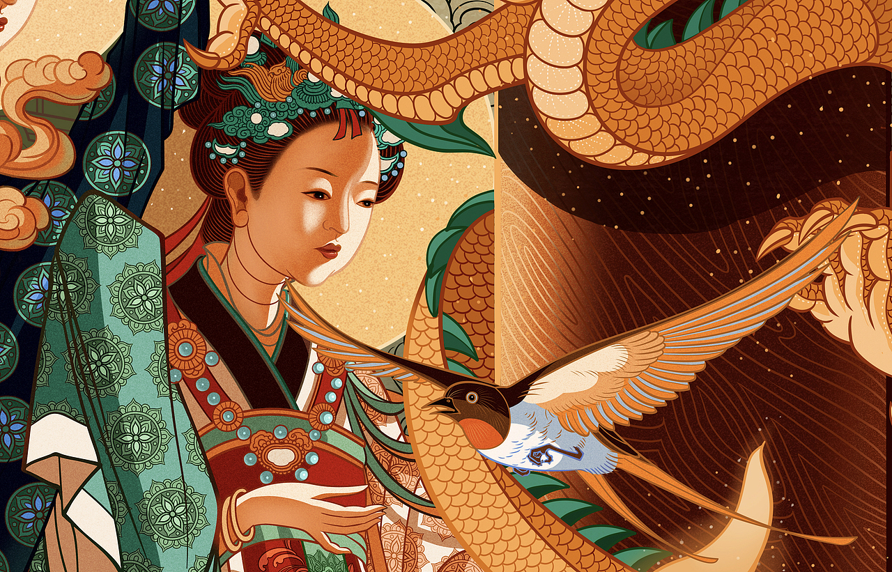 《画壁》组画系列（图ZMzYwNTM4NDE2） - 商业插画 - 站酷设计师唐众汤忠原创素材 - 站酷ZCOOL