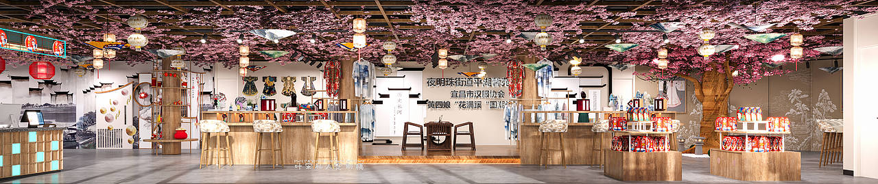 国潮体验馆设计案例丨带你体验国潮的浪漫（图ZMzM0NzE4MTI0） - 商业空间设计 - 站酷设计师设计师叶宋原创素材 - 站酷ZCOOL