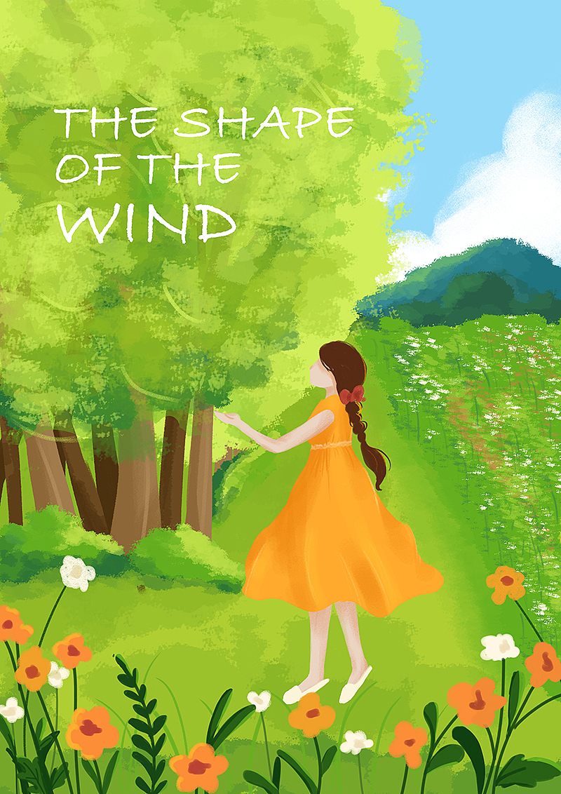 一个唯美风的森系少女