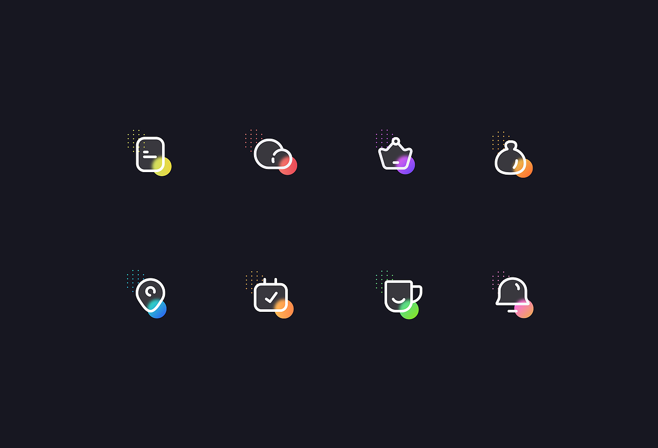 毛玻璃风格图标