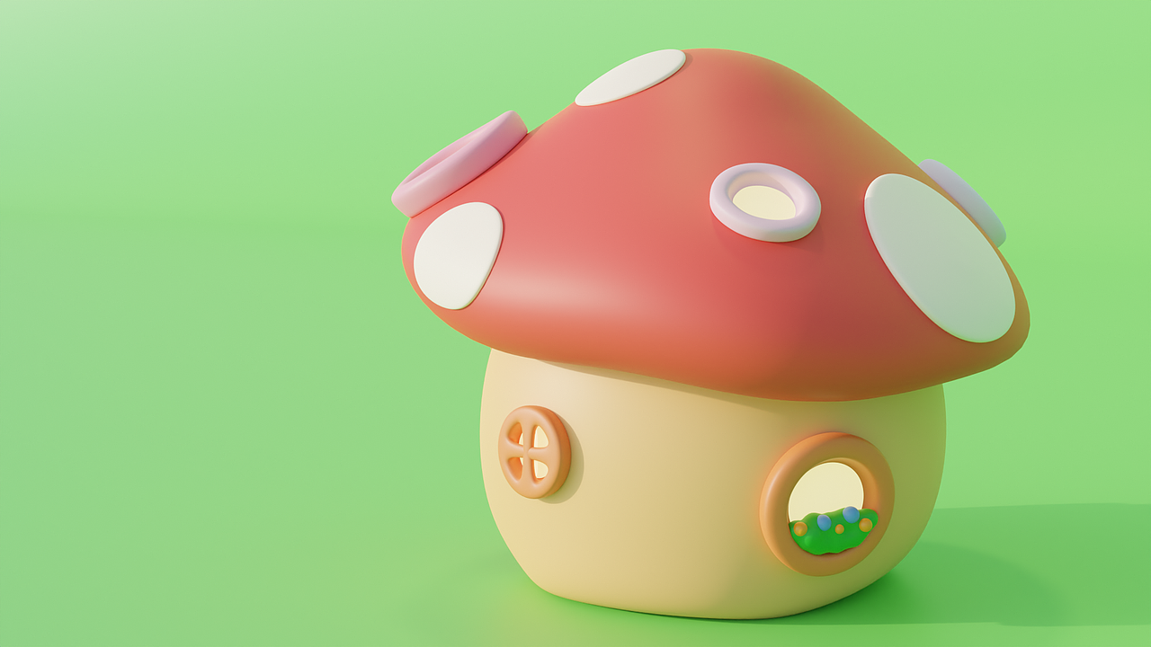 作品十二-蘑菇屋（圖ZMzQ3MjMyMzY4） - 其他三維 - 站酷設(shè)計(jì)師YUANS_C原創(chuàng)素材 - 站酷ZCOOL