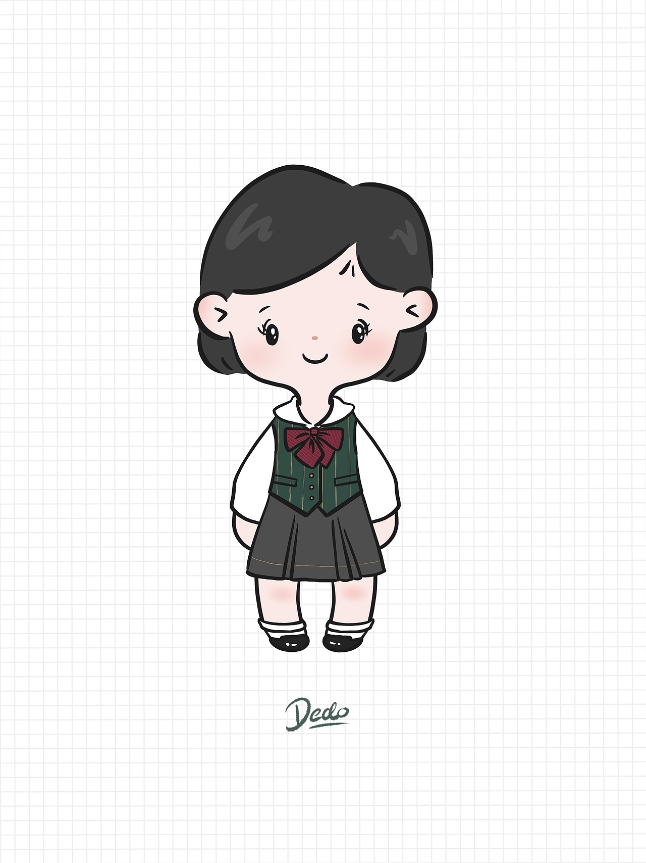 Q版人物——樱美林高等部制服