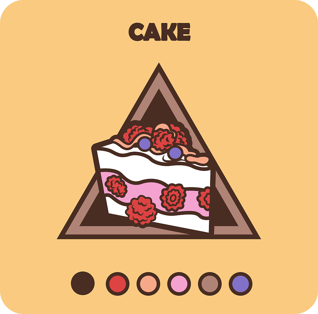 甜品食物AI插画