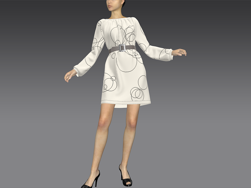 虚拟服装-腰带(by MD)