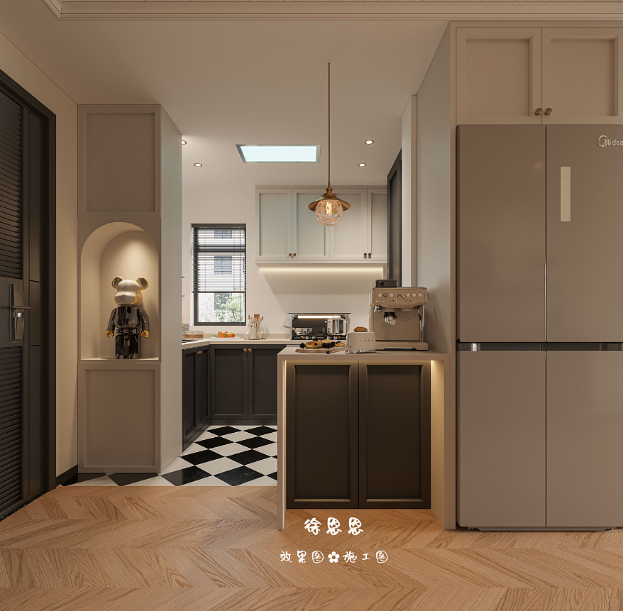 轻柔富有层次的复古法式之家,治愈我的审美疲劳