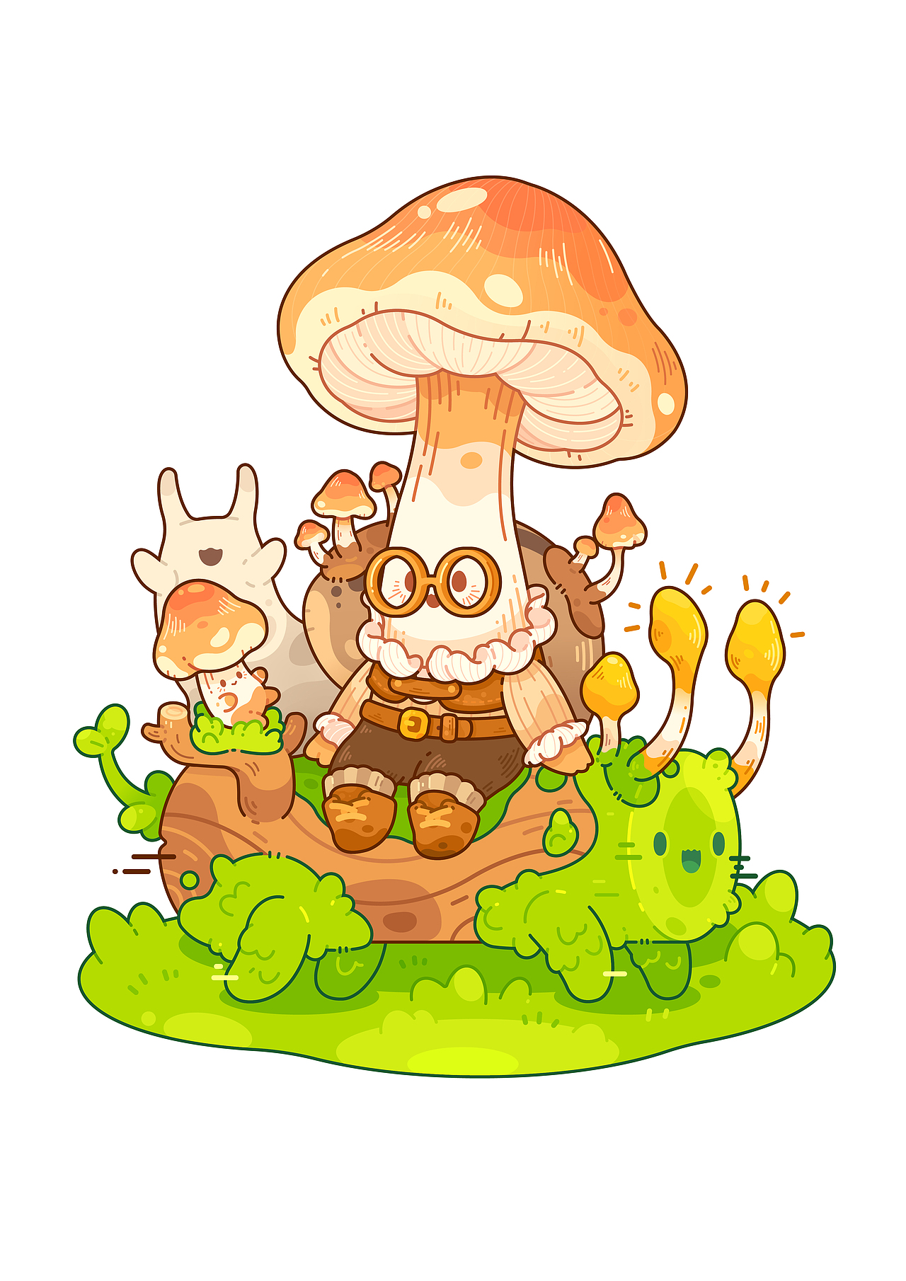 Mushroom球盖菇菌（图ZMzQ4MTUyOTA0） - 商业插画 - 站酷设计师Z617原创素材 - 站酷ZCOOL