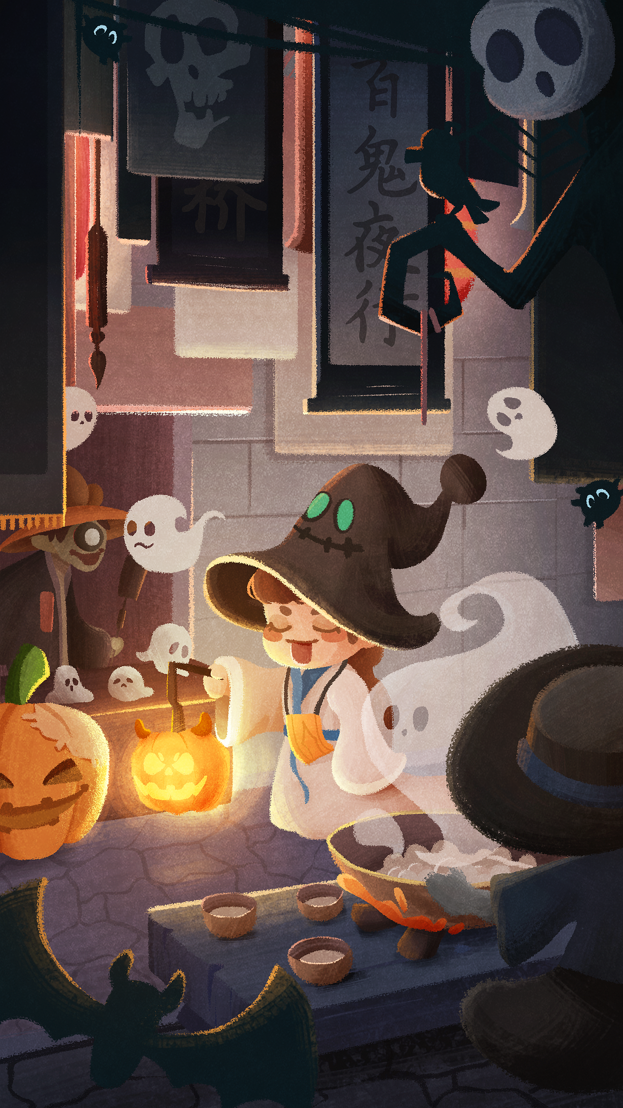 去年画的万圣前夜-百鬼夜行