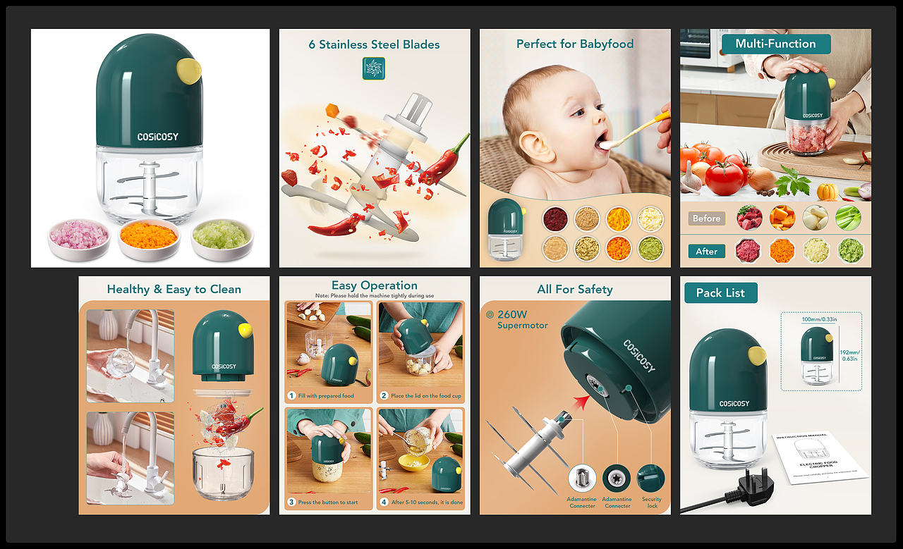 亚马逊电商-绞肉机套图