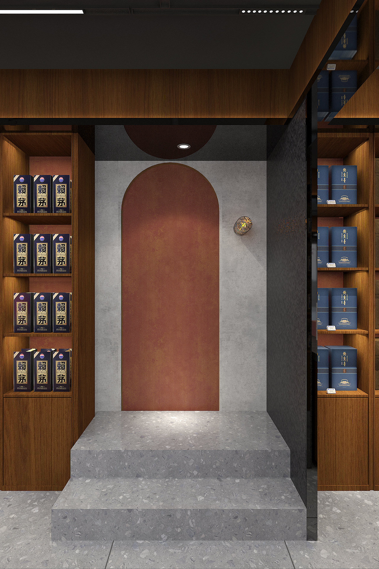 烟酒家纺店装修设计方案