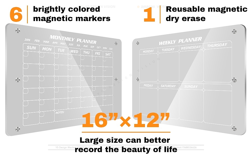 亚马逊日历板主副图A+设计