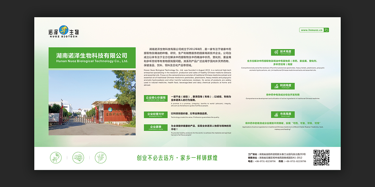 生物技术公司海报展板设计