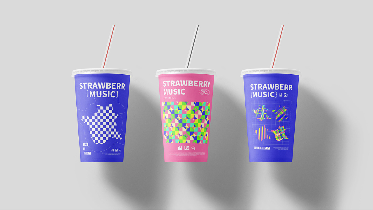 品牌设计｜草莓音乐（图ZMzYyNjYxMDUy） - 品牌 - 站酷设计师Sunny莹1007原创素材 - 站酷ZCOOL