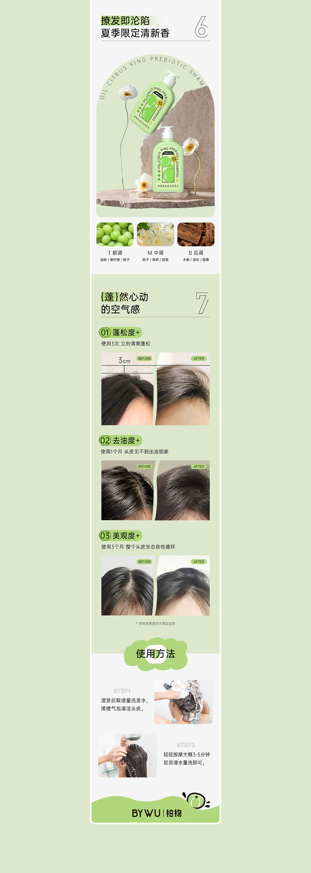 2022 洗发水/洗发膏/发膜 个护详情页分享x3