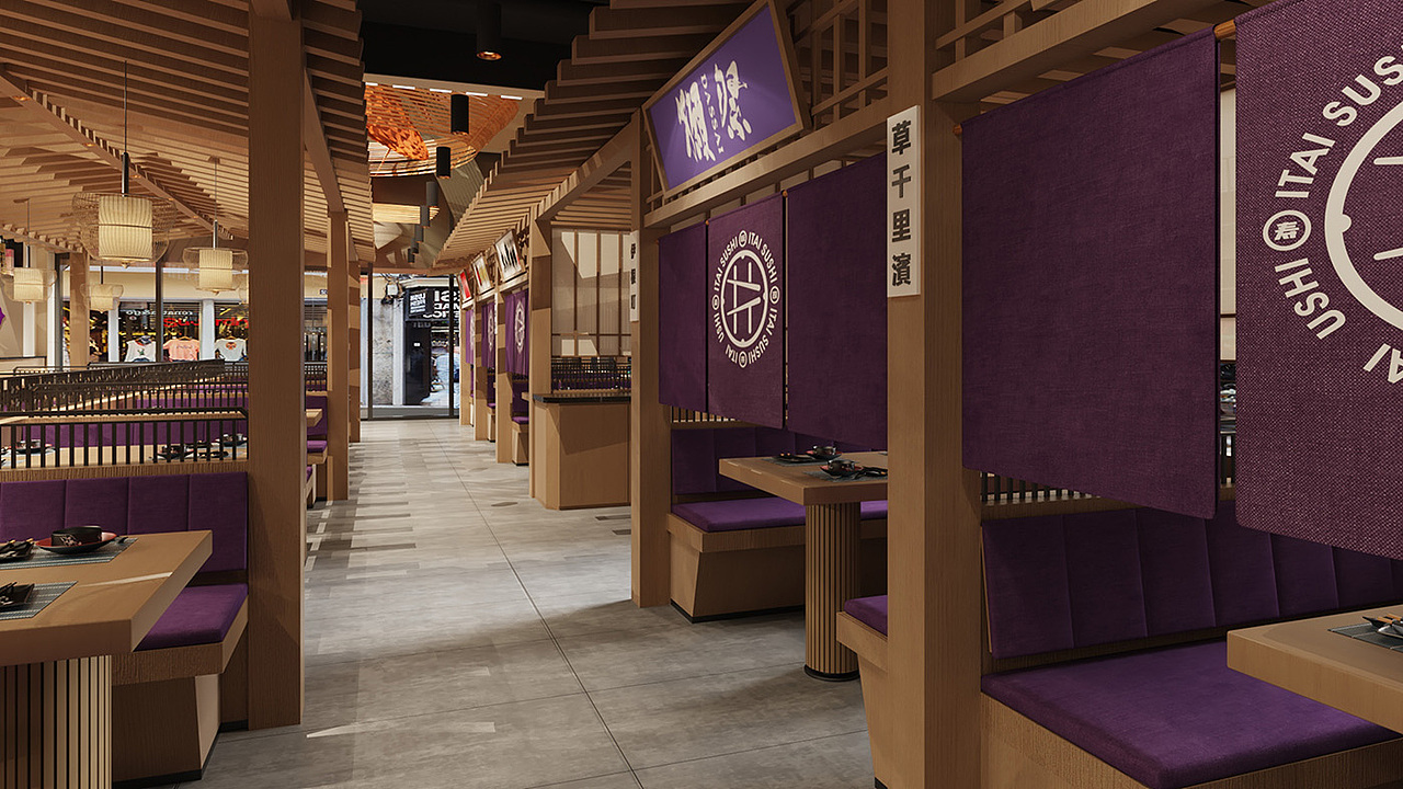 板井水产（西平店）空间更新升级（图ZMzQwODcwMDE2） - 酒店餐饮设计 - 站酷设计师cbd设计原创素材 - 站酷ZCOOL