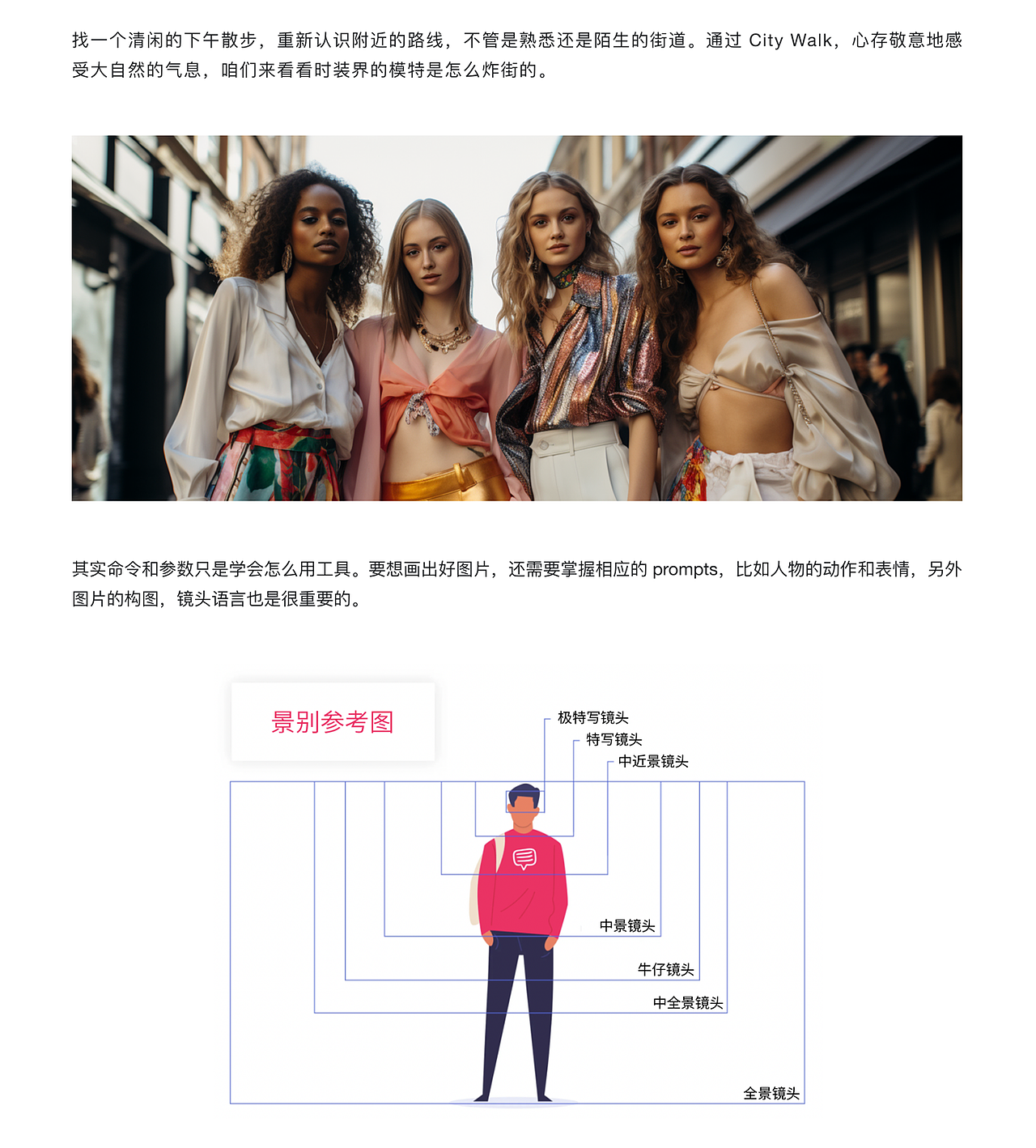 时装秀模特也参与 City Walk,在你镜头下会是什么样的